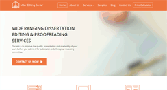 Desktop Screenshot of millereditingcenter.com